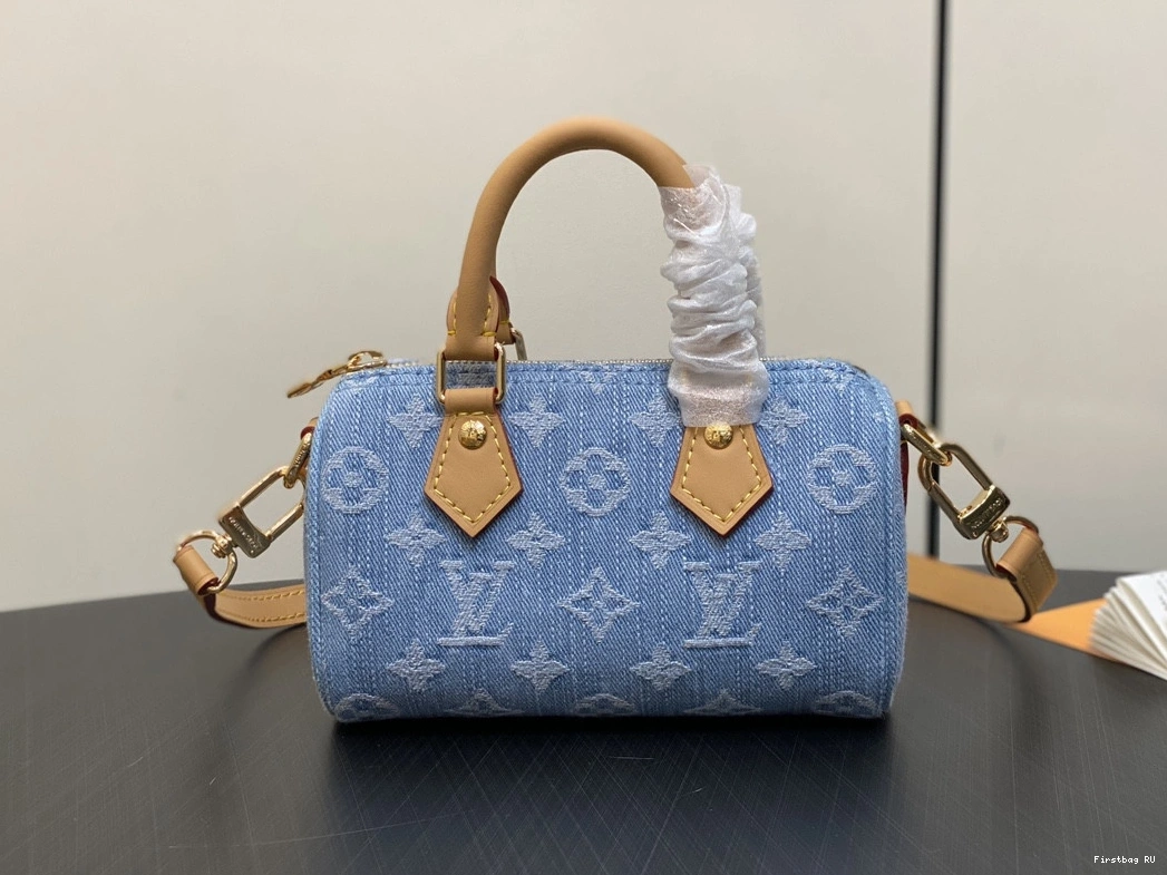 First bag SPEEDY-16-10-7.5cm NANO VUITTON LOUIS 0727